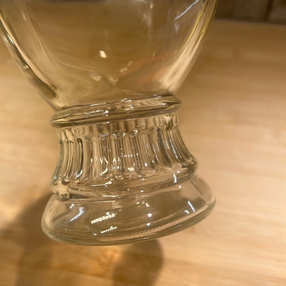 Vintage Mid Century Clear Wheaton 9”Glass Apothecary Jar with Pedestal Base - Picture 4 of 5